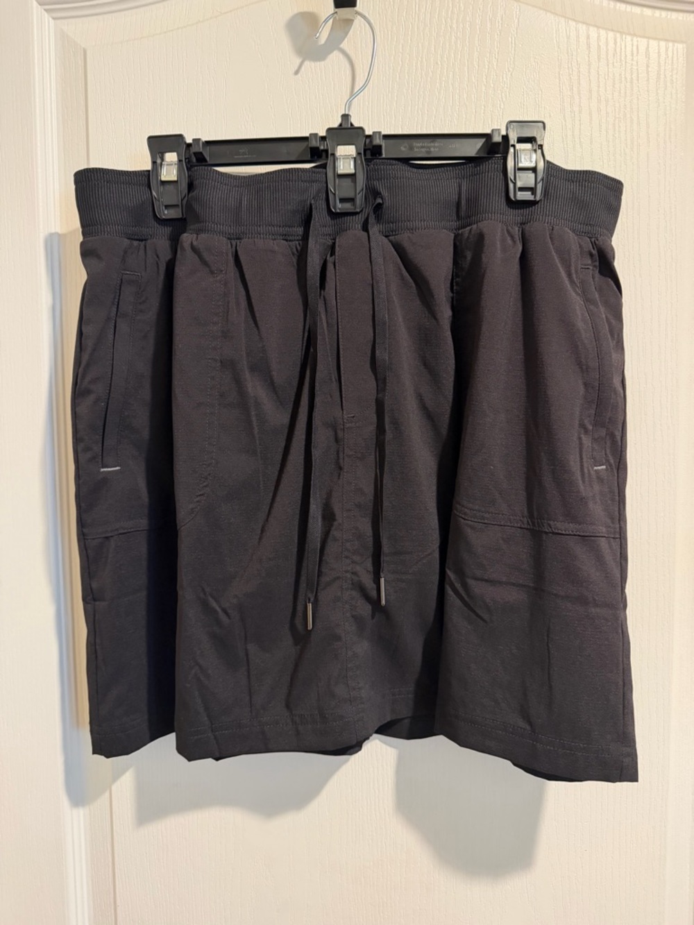 L.L. Bean Black A-Line Drawstring Waist Skirt
